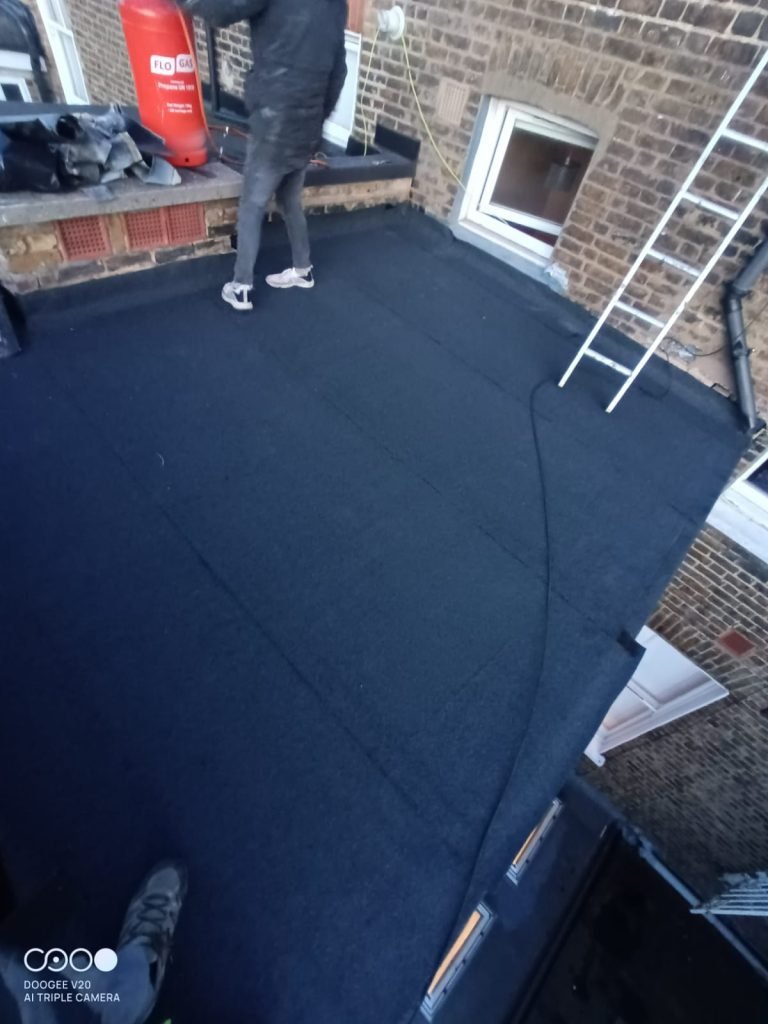 Flat roof repair completed by Jade Roofing Experts in London