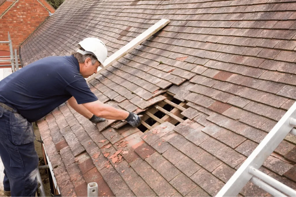 Emergency roofing services in London with 24/7 roof repair and leak protection by professional contractors